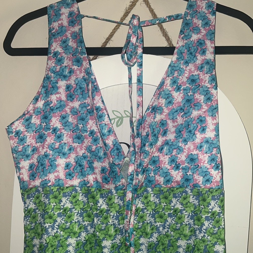 Amazon- Women 's Summer Boho Long Tank Dress Elegant - size small - Picture 5 of 9